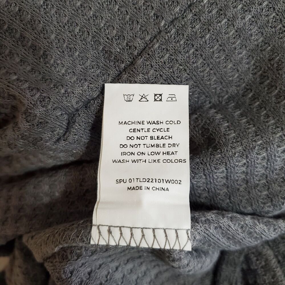 Bloomchic Waffle Knit Wrap Shirt Women's 3X Gray Long Sleeve V-Neck NWT - Picture 7 of 12